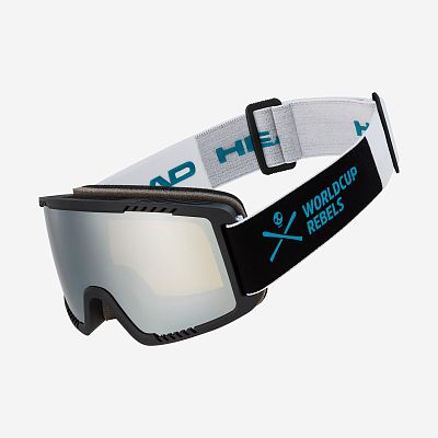 Превью Детские горнолыжная маска Маска горнолыжная HEAD Contex Youth Black/Blue WCR/FMR Silver (395123)